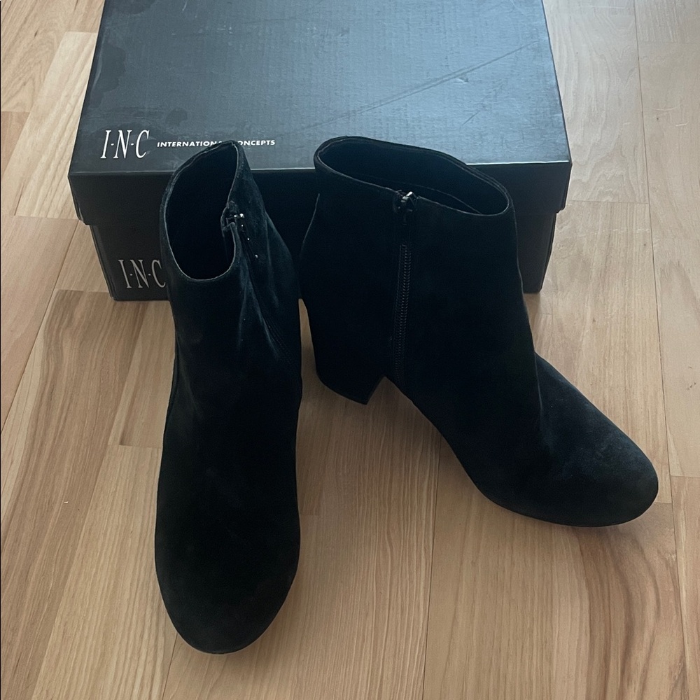 INC International Concepts Women's Elegant Black Booties